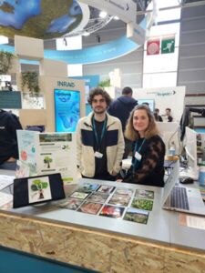 Marielle Brunette et Killian Bau&eacute; sur le stand INRAE au Salon Internationale de l'Agriculture 2026
